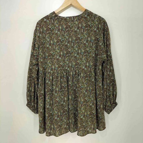 ビアズリー BEARDSLEY ギャザーブラウス シーズンレスアイテム ペイズリー レディース FREE