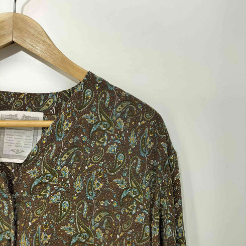 ビアズリー BEARDSLEY ギャザーブラウス シーズンレスアイテム ペイズリー レディース FREE