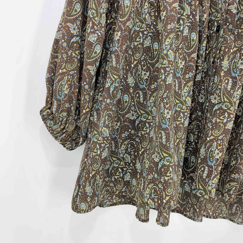 ビアズリー BEARDSLEY ギャザーブラウス シーズンレスアイテム ペイズリー レディース FREE