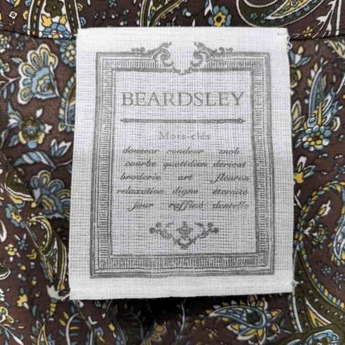 ビアズリー BEARDSLEY ギャザーブラウス シーズンレスアイテム ペイズリー レディース FREE