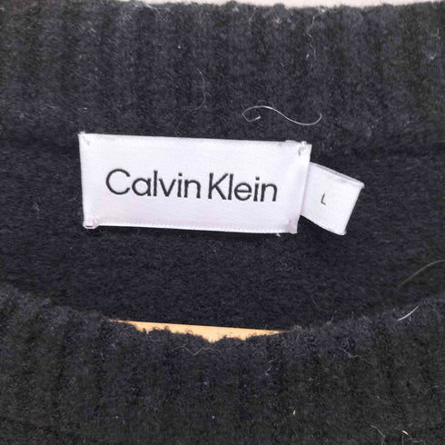 カルバンクライン CALVIN KLEIN Crew Neck Pullover クルーネック ニットセーター ロゴパッチ メンズ import:L