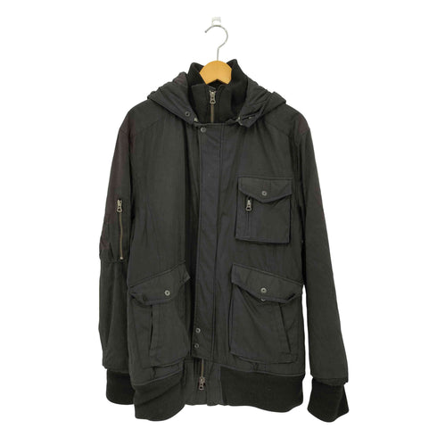モルガンオム MORGAN HOMME レイヤードギミック フーデッドジャケット メンズ XL