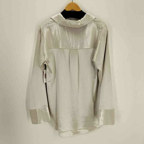 maisoncelon オフショルダーサテンブラウス レディース