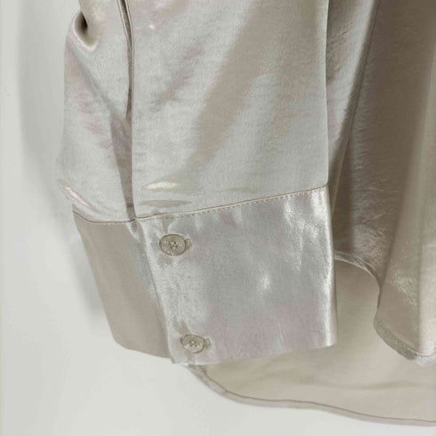 maisoncelon オフショルダーサテンブラウス レディース