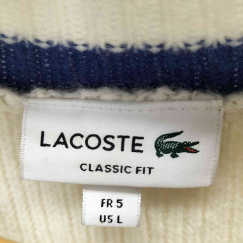 ラコステ LACOSTE Vネックリブニットセーター メンズ import:L
