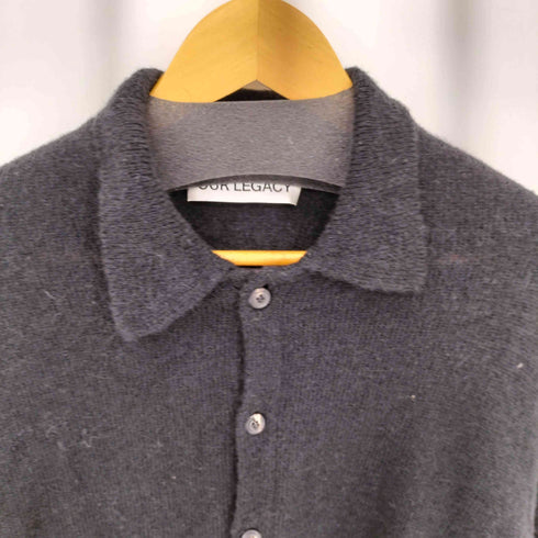 アワーレガシィー OUR LEGACY アルパカウール イブニングポロ ニットカーカーディガン メンズ 48