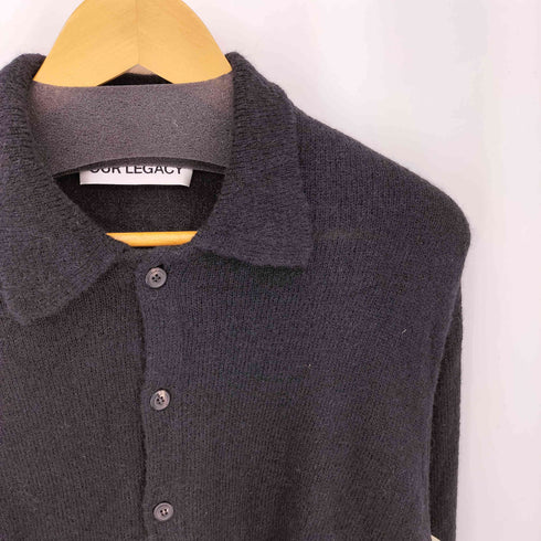 アワーレガシィー OUR LEGACY アルパカウール イブニングポロ ニットカーカーディガン メンズ 48