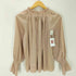ノーリーズ NOLLEY’S 24AW 割繊2WAY衿フリルブラウス レディース JPN:38