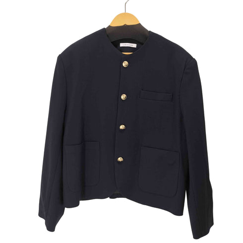 ラメルマメゾン LA MER MA MAISON ノーカラー金ボタンジャケット メンズ import:M