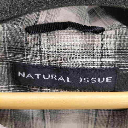 ナチュラルイシュー NATURAL ISSUE 90s レーヨン混 オンブレチェック ボックスオープンカラーシャツ メンズ JPN:XL