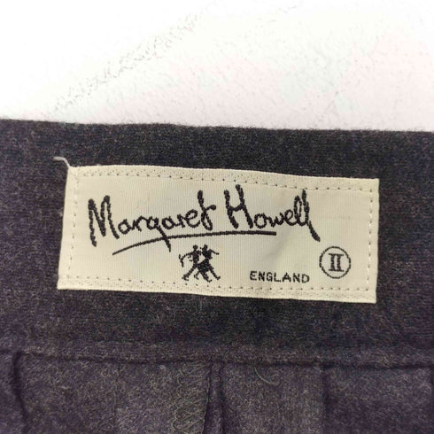 マーガレットハウエル MARGARET HOWELL OLD カシミヤ混 プリーツスカート レディース