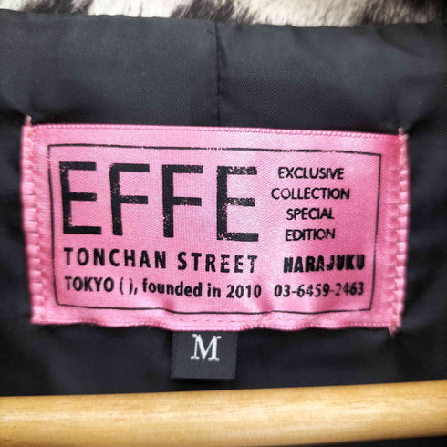 EFFE レオパード柄 ロゴ刺繍 ドローコード コーチジャケット メンズ JPN:M