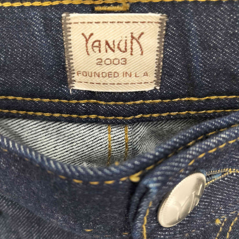 ヤヌーク YANUK PREMIUM2 ワイドストレート Roomy 濃紺 メンズ JPN:M