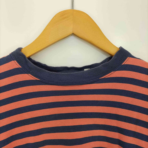 90s ボーダー クルーネック Tシャツ メンズ import:L
