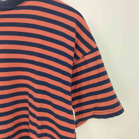 90s ボーダー クルーネック Tシャツ メンズ import:L