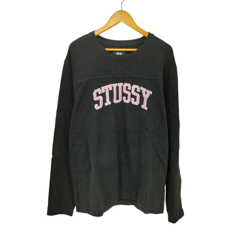 ステューシー Stussy カレッジロゴ クルーネック L/S Tシャツ ロンT メンズ import:L