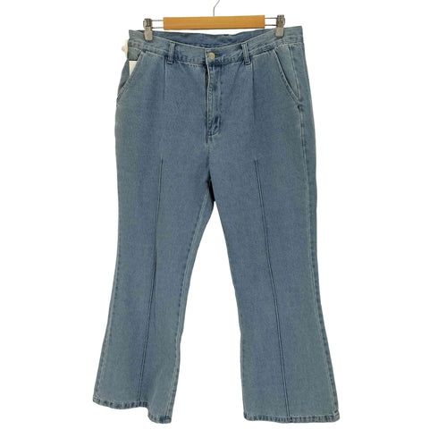 ハルハム HALHAM 12ozデニムピンタックフレアパンツ メンズ 88