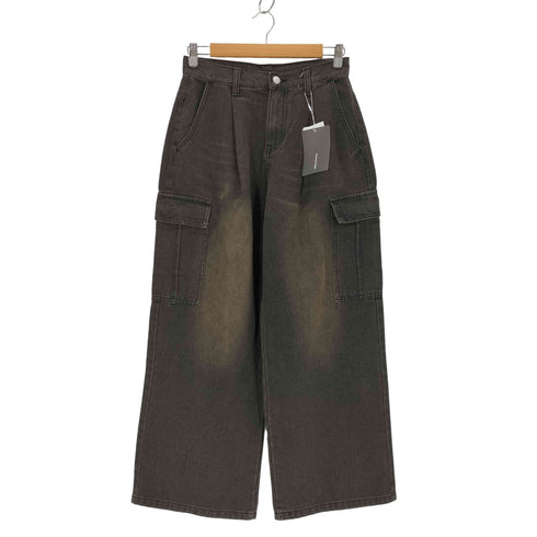 Classical Origin ウォッシュド加工ブラックデニムカーゴパンツ メンズ JPN:M