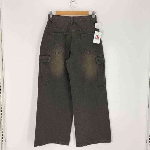 Classical Origin ウォッシュド加工ブラックデニムカーゴパンツ メンズ JPN:M