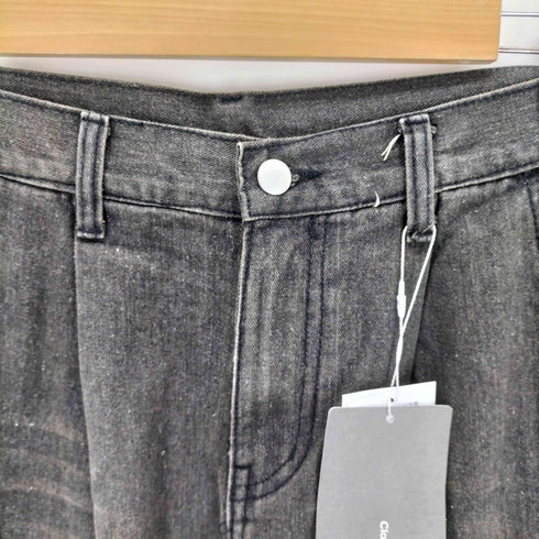 Classical Origin ウォッシュド加工ブラックデニムカーゴパンツ メンズ JPN:M