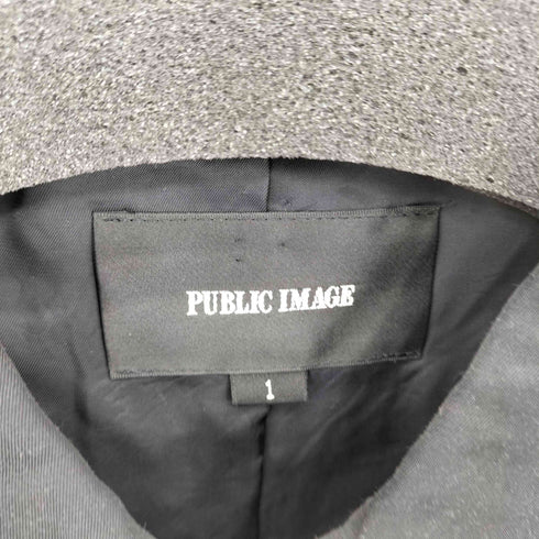 PUBLIC IMAGE レーヨンオンブレチェックジャケット メンズ 1