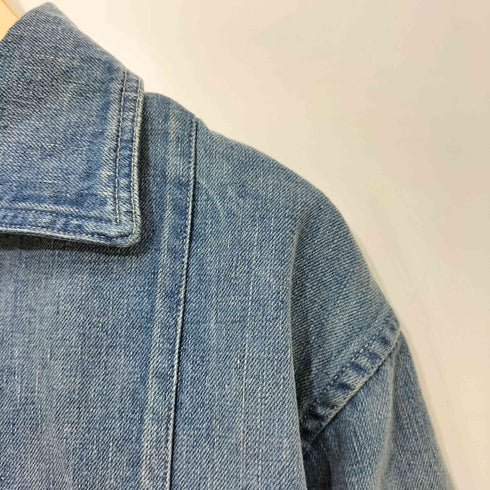 オーラリー AURALEE 25SS SELVEDGE FADED LIGHT DENIM P/O SHIRT デニムスキッパーシャツ レディース JPN:0