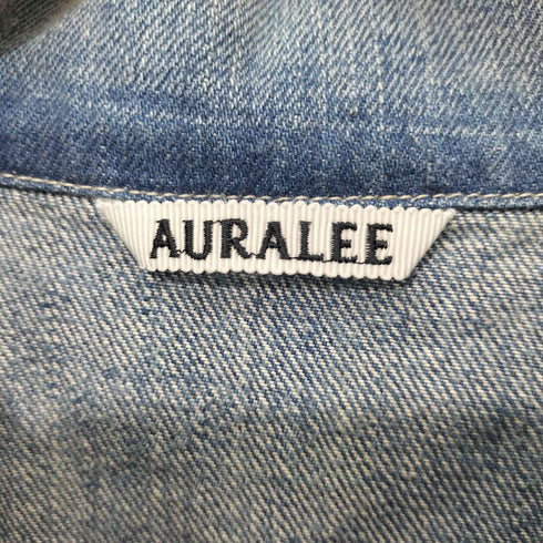 オーラリー AURALEE 25SS SELVEDGE FADED LIGHT DENIM P/O SHIRT デニムスキッパーシャツ メンズ JPN:0