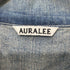 オーラリー AURALEE 25SS SELVEDGE FADED LIGHT DENIM P/O SHIRT デニムスキッパーシャツ レディース JPN:0