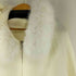 ファー付き ニットジップアップパーカー レディース
