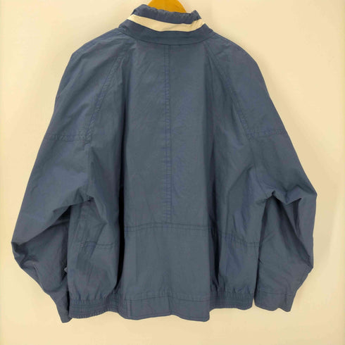 ロンドンフォグ LONDON FOG 80-90S OLD 英国製 裏地メッシュ 比翼 フルジップ シェル ブルゾン ジャケット メンズ import:L