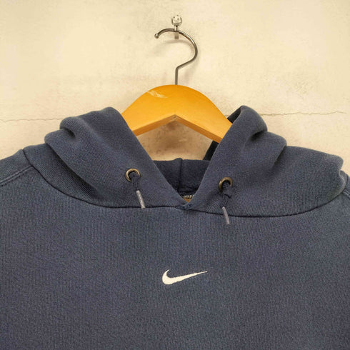 ナイキ NIKE 90S USA製 ロゴ刺繍 プルオーバーパーカー メンズ import:XL