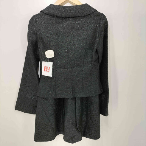 シビラ Sybilla 3B ジャケット + プリーツ ひざ丈 スカート フォーマル セットアップ レディース 上下共にM