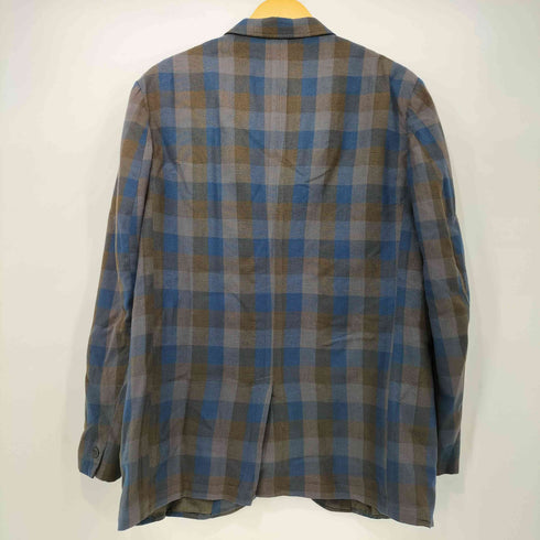 ジェーシーペニー JC Penney 60-70s チェック柄 ユニオンチケット 3B テーラードジャケット メンズ