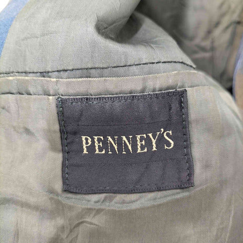 ジェーシーペニー JC Penney 60-70s チェック柄 ユニオンチケット 3B テーラードジャケット メンズ