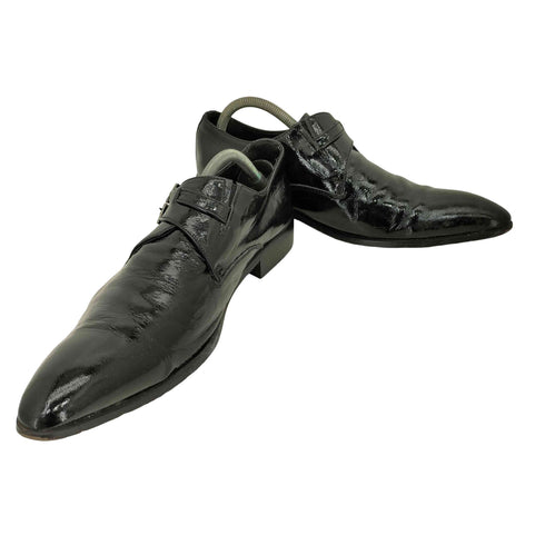 セマンティックデザイン semanticdesign ストラップデザイン パテントレザーシューズ メンズ 41