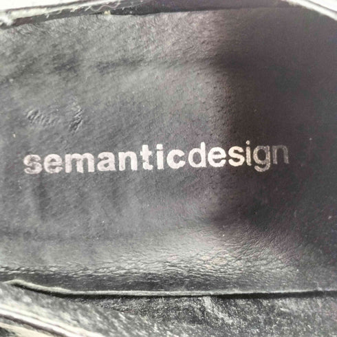 セマンティックデザイン semanticdesign ストラップデザイン パテントレザーシューズ メンズ 41
