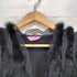 SPLEN DEUR rabbit fur ラビットファー切替レースデザインベスト レディース M