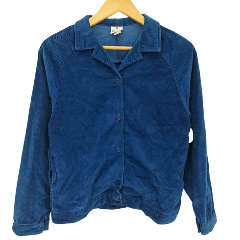 ラングラー Wrangler 70-80s JUNIORS USA製 ラグランスリーブ 長袖 コーデュロイ シャツジャケット レディース import:M