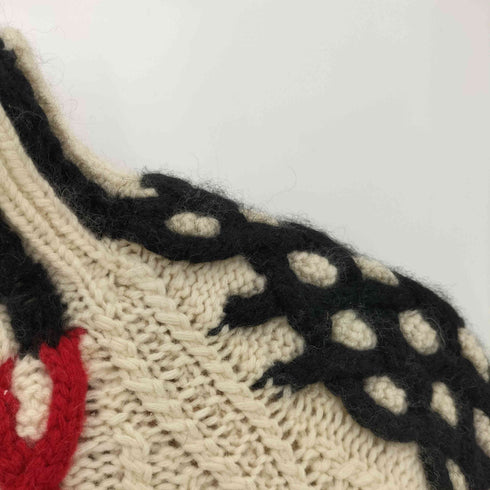 ニーマンマーカス Neiman Marcus 80-90s 香港製 カシミヤ100 ケーブル編み ハイネックニット レディース 1