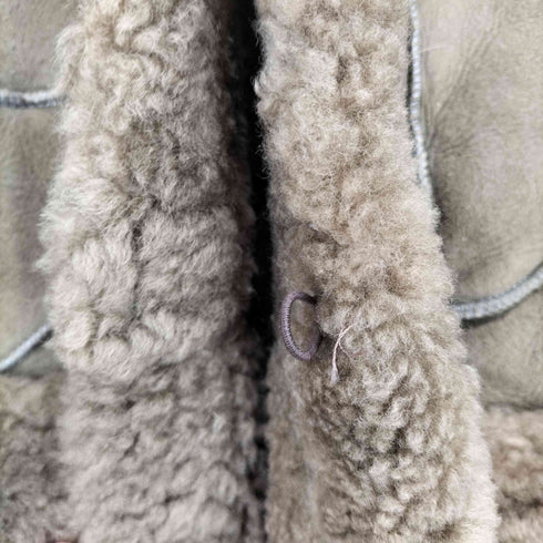 lamb leather 裏地ボアラムスエードベスト レディース M