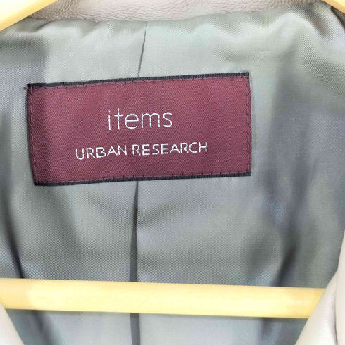 アイテムズ アーバンリサーチ ITEMS URBAN RESEARCH SHEEPSKIN ダブルライダースジャケット レディース JPN:36