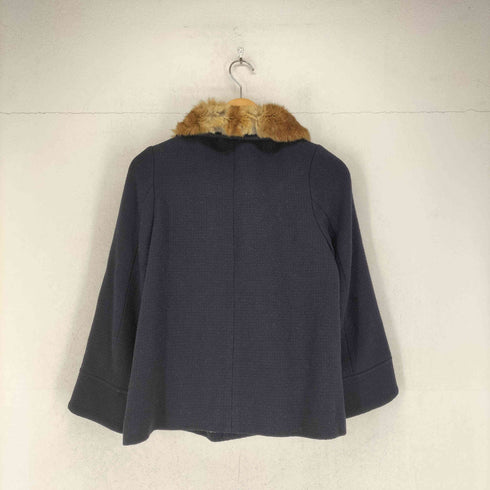 jiffies rabbit fur 襟ラビットファーショートコート レディース 1