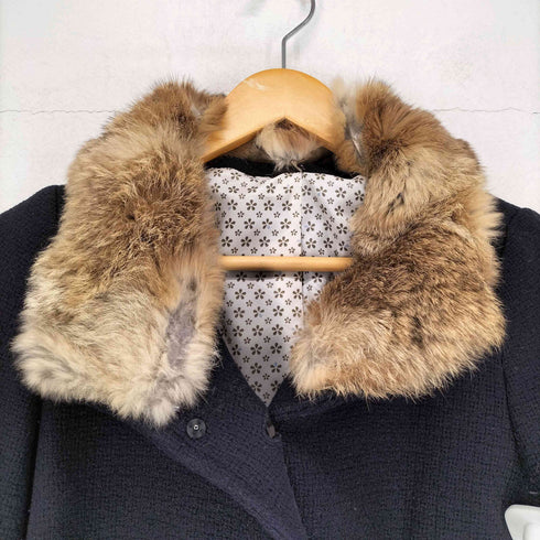 jiffies rabbit fur 襟ラビットファーショートコート レディース 1