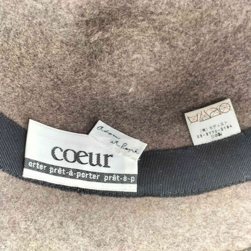 クール COEUR ウール ボーラーハット レディース