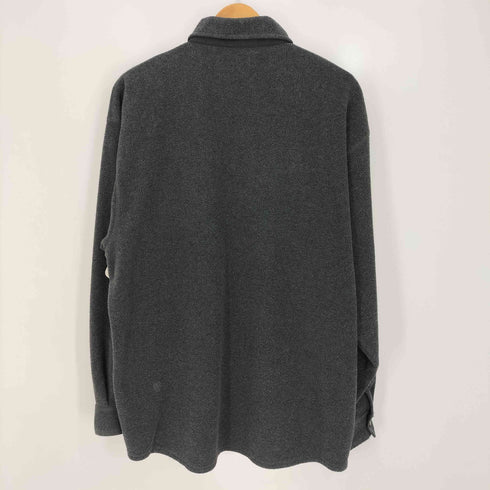 ヴァンヒューゼン VAN HEUSEN 90s USA製 2ポケット 長袖 フリースシャツ メンズ import:M