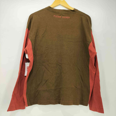 フィッチェ ficce 80-90s ジップポケット カラー切替 ロングスリーブTシャツ メンズ