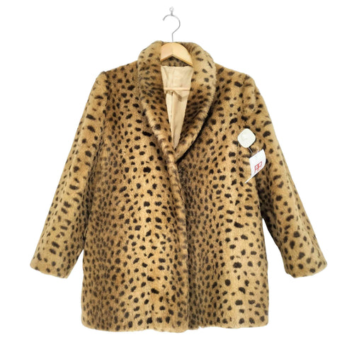 MADEMOISELLE TOKYO レオパードフェイクファージャケット レディース M