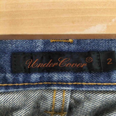 アンダーカバー UNDERCOVER 05AW Arts&Crafts期 ダメージ加工 ハート刺繍 デニム レディース JPN:2
