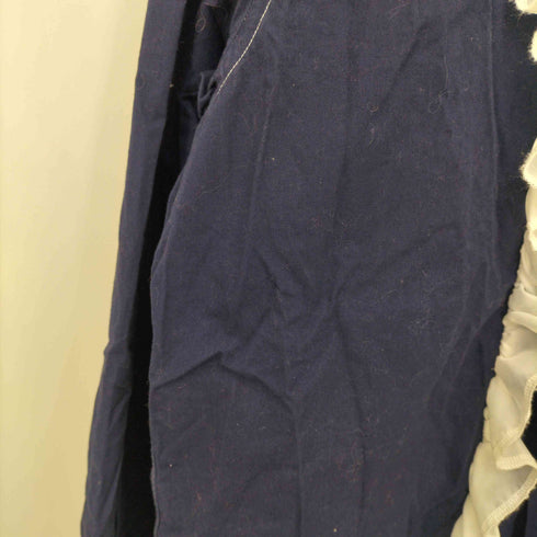 ブラックコムデギャルソン BLACK COMME des GARCONS 12ss 製品染め フリル シャツ レディース JPN:S