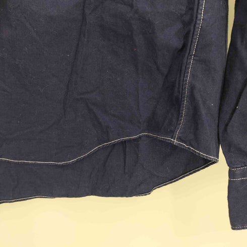 ブラックコムデギャルソン BLACK COMME des GARCONS 12ss 製品染め フリル シャツ レディース JPN:S